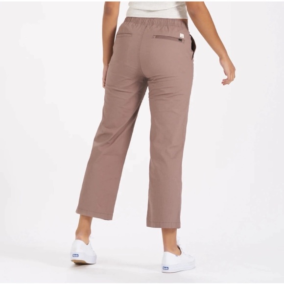 Vuori Large Hazel Ripstop Wide Leg Pants chinos jeans cropped drawstring tie EUC - Picture 2 of 6